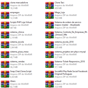 Pacote com 31 Sistemas PHP