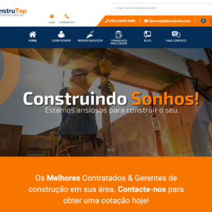 Script site institucional tema construção em php
