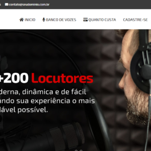 Site do Locutor banco de voz em PHP